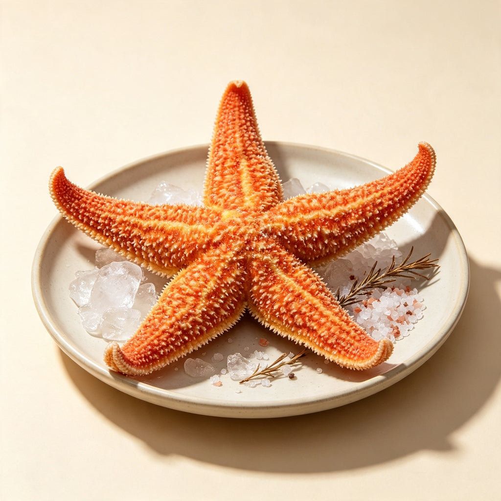 Cooked Frozen Edible Starfish - Five-Pointed Deep-Sea Seafood