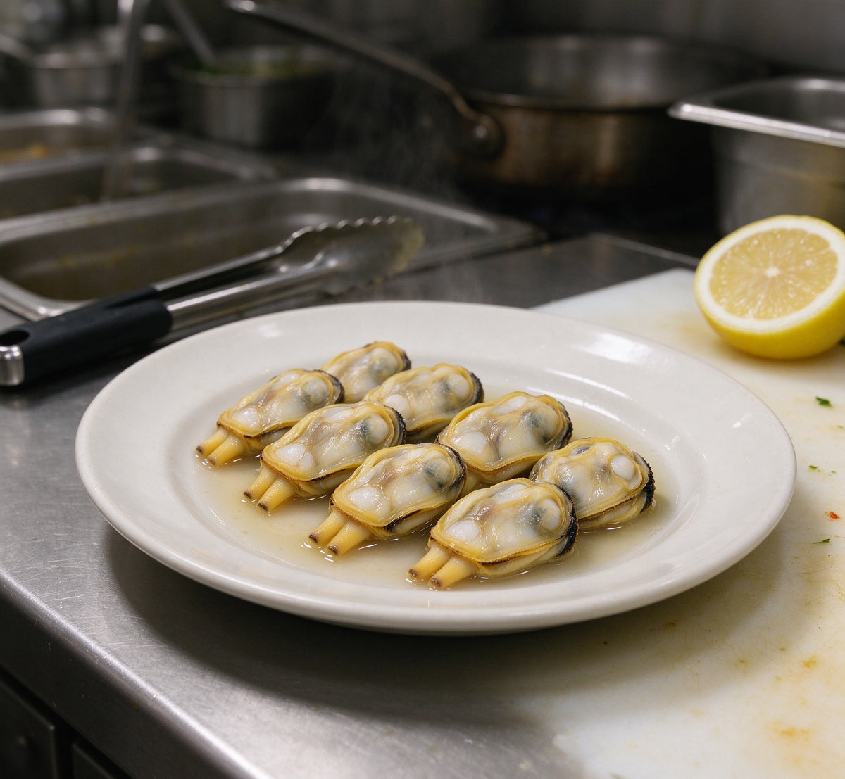 Delicate Seafood Delights: Freshly Prepared Oysters